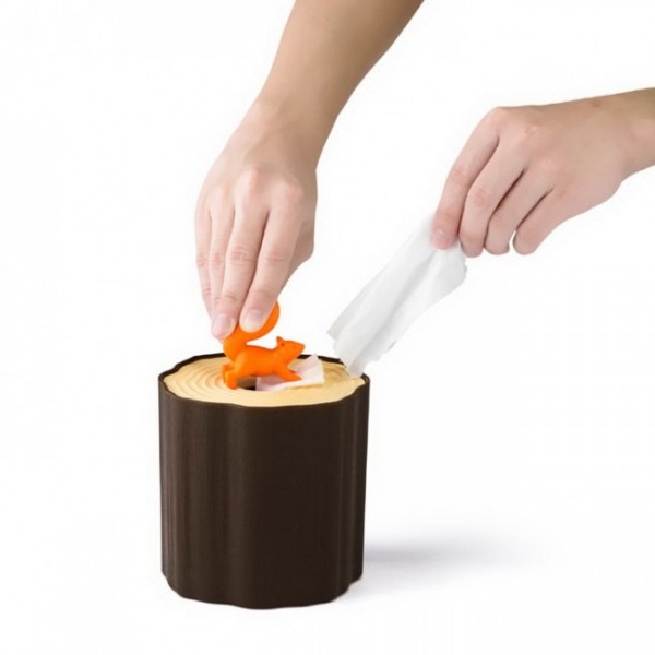 Підставка для серветок Squirrel Tissue Log Qualy Підставка для серветок Squirrel Tissue Log Qualy
