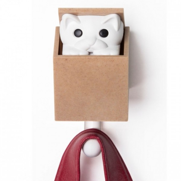 Настінний гачок Kitt-a-boo Qualy Білий / Коричневий Настінний гачок Kitt-a-boo Qualy Білий / Коричневий