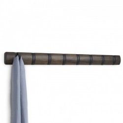 Вішалка настінна 8 Flip Umbra Чорна / Walnut Вішалка настінна 8 Flip Umbra Чорна / Walnut