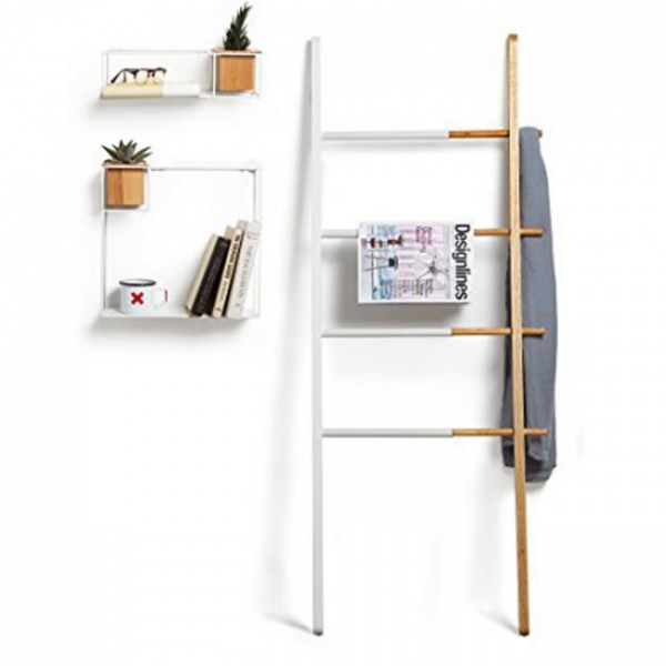 Вішалка розсувна Hub Umbra Біла/Natural Вішалка розсувна Hub Umbra Біла/Natural