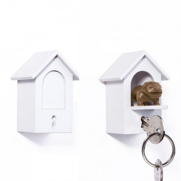 Ключниця настінна та брелок для ключів Watch Dog Qualy Коричнева Ключниця настінна та брелок для ключів Watch Dog Qualy Коричнева