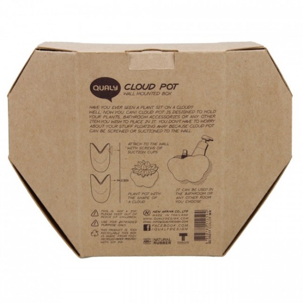 Багатофункціональний органайзер / Горщик для рослин Cloud Qualy Білий . Багатофункціональний органайзер / Горщик для рослин Cloud Qualy Білий .