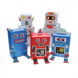     Robot Gift Wrap Luckies .