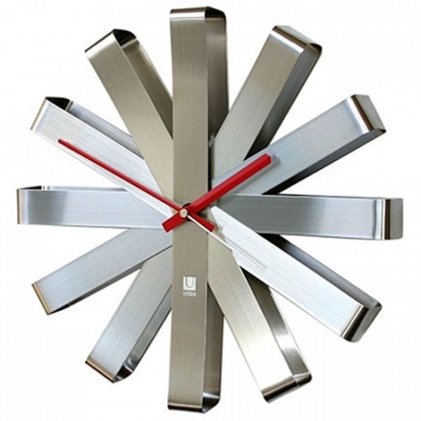 Настінний годинник Ribbon Umbra Steel . Настінний годинник Ribbon Umbra Steel .