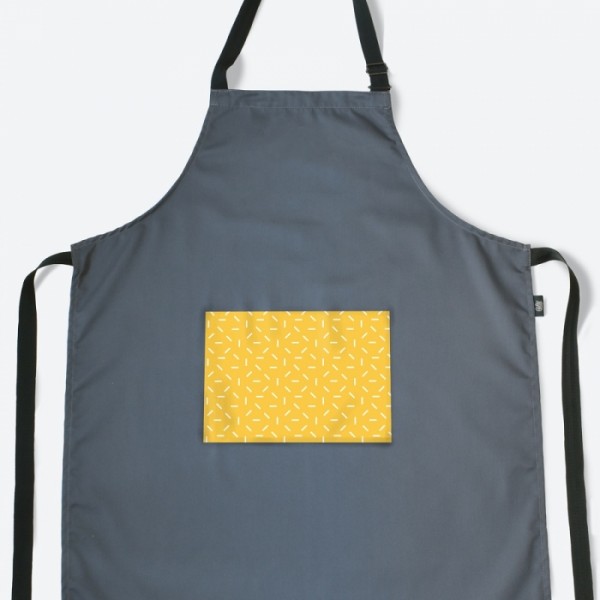Фартух із саржі POCKET. GREY Фартух із саржі POCKET. GREY