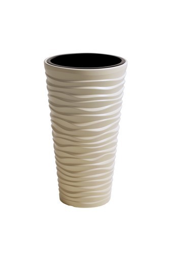 Горщик для рослин SAND SLIM - кремовий, 11/37 л . Горщик для рослин SAND SLIM - кремовий, 11/37 л .
