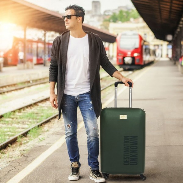 Чохол для валізи Destination Unknown Rocket Design . Чохол для валізи Destination Unknown Rocket Design .