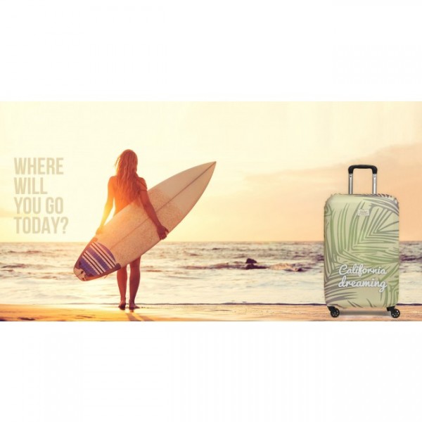 Чохол для валізи California Dreaming Rocket Design . Чохол для валізи California Dreaming Rocket Design .