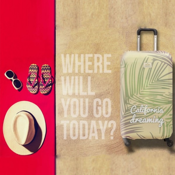 Чохол для валізи California Dreaming Rocket Design . Чохол для валізи California Dreaming Rocket Design .