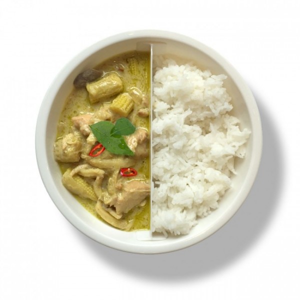 Ланч бокс круглий великий Black+Blum Білий / Зелений Ланч бокс круглий великий Black+Blum Білий / Зелений