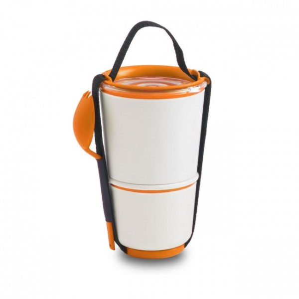 Ланч бокс / Контейнер Lunch Pot Black+Blum Білий / Помаранчевий Ланч бокс / Контейнер Lunch Pot Black+Blum Білий / Помаранчевий