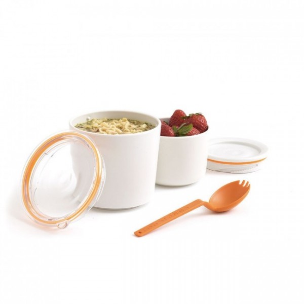 Ланч бокс / Контейнер Lunch Pot Black+Blum Білий / Помаранчевий Ланч бокс / Контейнер Lunch Pot Black+Blum Білий / Помаранчевий