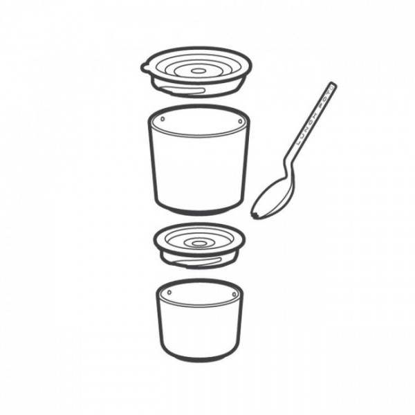 Ланч бокс / Контейнер Lunch Pot Black+Blum Білий / Помаранчевий Ланч бокс / Контейнер Lunch Pot Black+Blum Білий / Помаранчевий