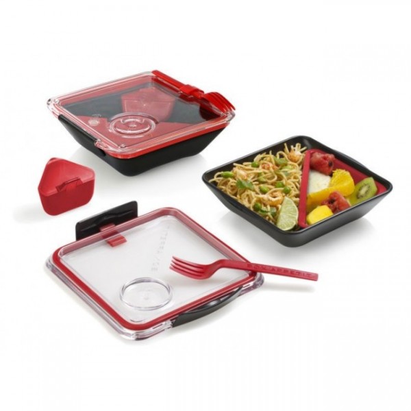 Ланч бокс квадратний Box Appetit Black+Blum Чорний / Червоний Ланч бокс квадратний Box Appetit Black+Blum Чорний / Червоний