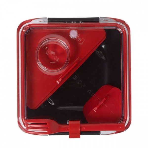 Ланч бокс квадратний Box Appetit Black+Blum Чорний / Червоний Ланч бокс квадратний Box Appetit Black+Blum Чорний / Червоний