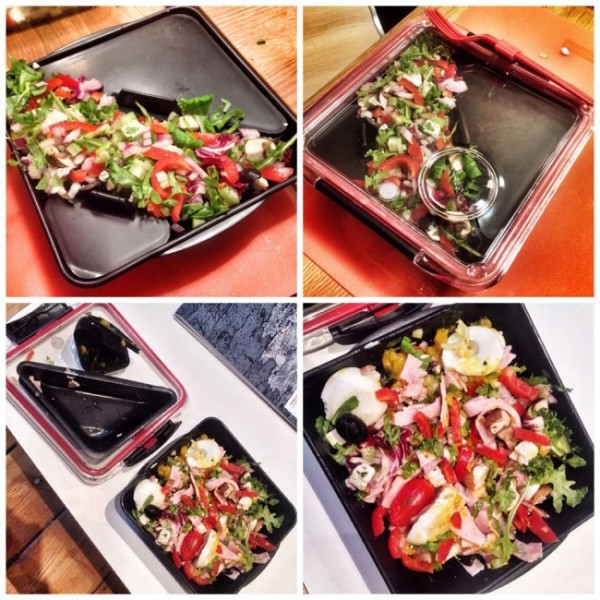 Ланч бокс квадратний Box Appetit Black+Blum Чорний / Червоний Ланч бокс квадратний Box Appetit Black+Blum Чорний / Червоний