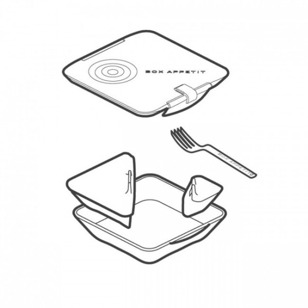 Ланч бокс квадратний Box Appetit Black+Blum Білий Ланч бокс квадратний Box Appetit Black+Blum Білий