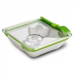 Ланч бокс квадратний Box Appetit Black+Blum Білий/Зелений Ланч бокс квадратний Box Appetit Black+Blum Білий/Зелений