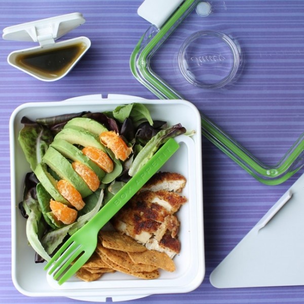 Ланч бокс квадратний Box Appetit Black+Blum Білий/Зелений Ланч бокс квадратний Box Appetit Black+Blum Білий/Зелений