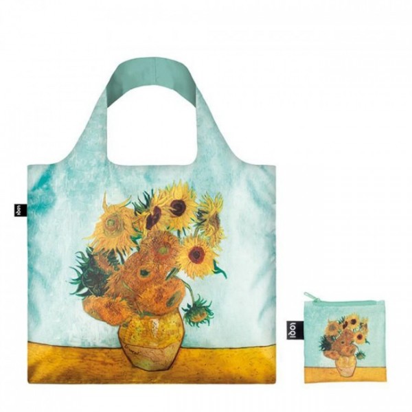 Сумка для покупок складана VINCENT VAN GOGH Vase with Sunflowers 1888 LOQI Сумка для покупок складана VINCENT VAN GOGH Vase with Sunflowers 1888 LOQI