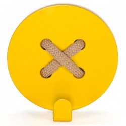Вішалка настінна Glozis Button Yellow Вішалка настінна Glozis Button Yellow