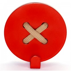 Вешалка настенная Glozis Button Red