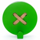 Вешалка настенная Glozis Button Green