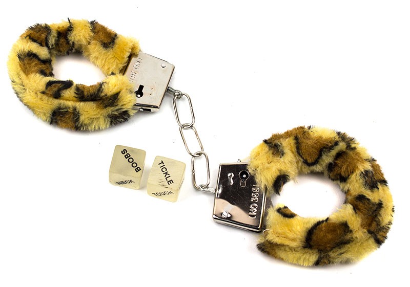 Наручники з кубиками , леопардові Наручники з кубиками , леопардові