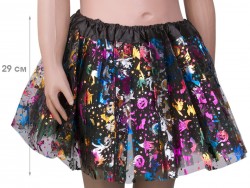 Карнавальная юбка с принтом Хэллоуин Карнавальная юбка с принтом Хэллоуин