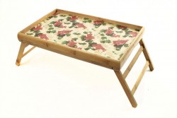 Бамбуковий столик для сніданку " Солодка ягідка " . Бамбуковий столик для сніданку " Солодка ягідка " .