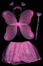 Набор бабочки Сердечко розовый