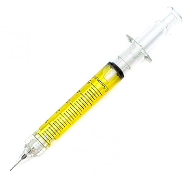 Олівець шприц , жовтий Олівець шприц , жовтий