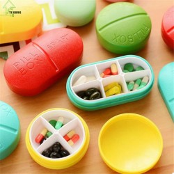 Контейнер для Таблеток на 6 секцій, червоний Контейнер для Таблеток на 6 секцій, червоний