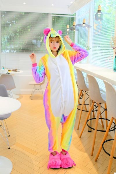 Пижама Кигуруми Единорог радужный, S Пижама Кигуруми Единорог радужный, S