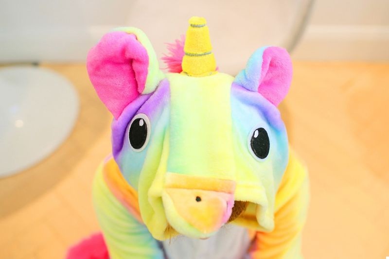 Пижама Кигуруми Единорог радужный, S Пижама Кигуруми Единорог радужный, S