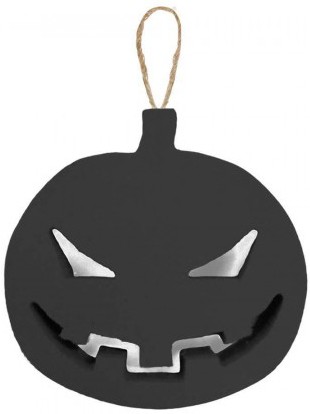 Декор злая Тыква большая черная Декор злая Тыква большая черная