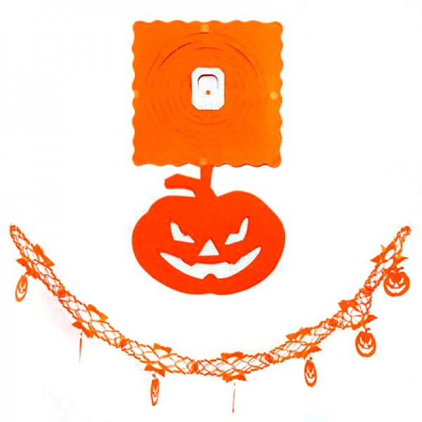 Гирлянда 3D Хэллоуин с подвеской Тыква  Гирлянда 3D Хэллоуин с подвеской Тыква