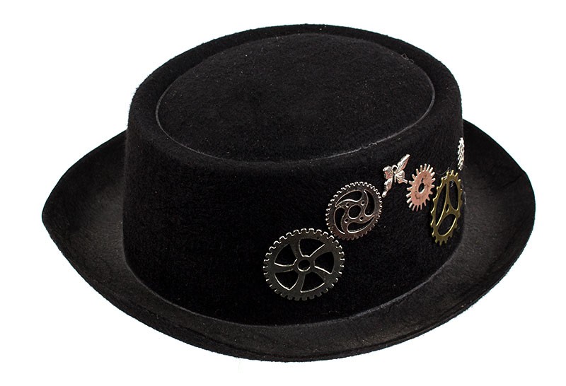 Шляпа Стимпанк с шестеренками Шляпа Стимпанк с шестеренками