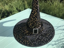 Шляпа Ведьмочки с золотыми звездами 