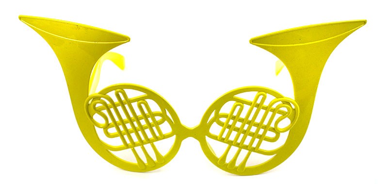 Очки Саксофон желтые Очки Саксофон желтые