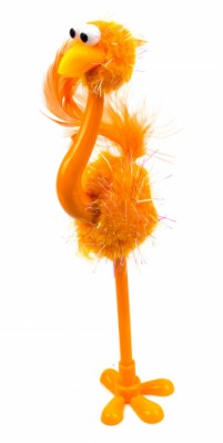 Ручка Страус, помаранчева Ручка Страус, помаранчева