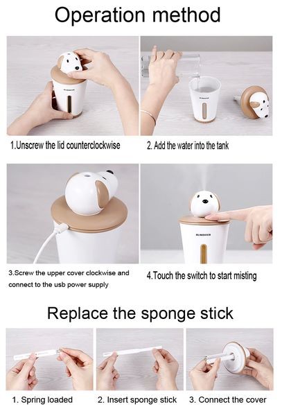 Мини увлажнитель воздуха humidifier Puppy Pink Мини увлажнитель воздуха humidifier Puppy Pink