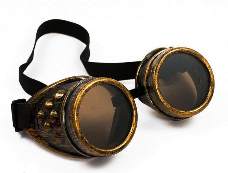 Очки Стимпанк Гогглы Премиум бронза Очки Стимпанк Гогглы Премиум бронза