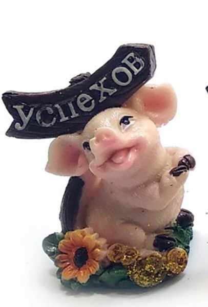 Свинка з побажанням . Свинка з побажанням .