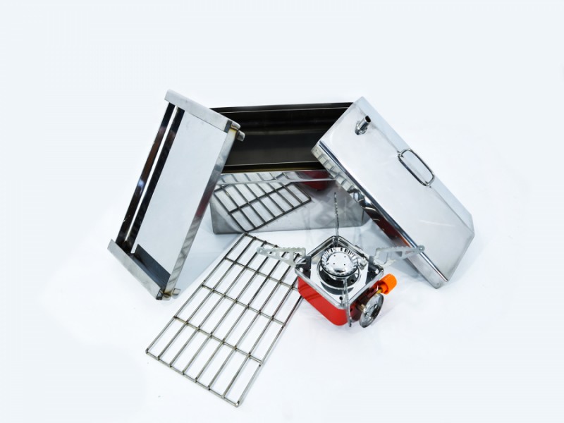 Коптильня для туристів у комплекті з газовою пічкою Коптильня для туристів у комплекті з газовою пічкою