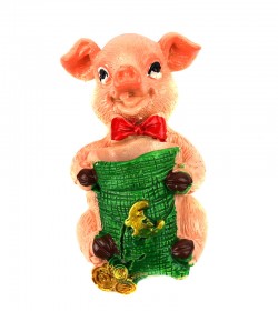 Магніт на холодильник Свинка символ року . Магніт на холодильник Свинка символ року .