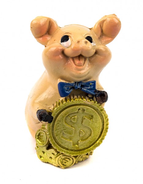 Символ года статуэтка Свинка с монетой Символ года статуэтка Свинка с монетой