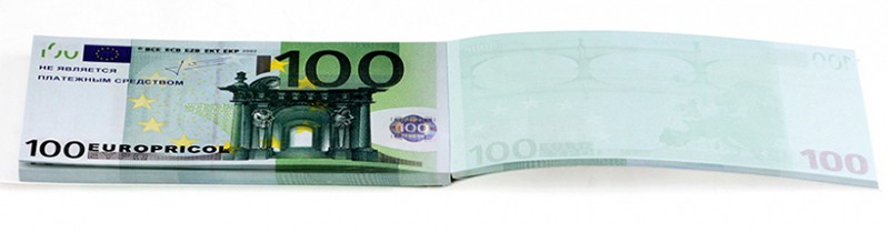Грошовий блокнот пачка 100 євро Грошовий блокнот пачка 100 євро