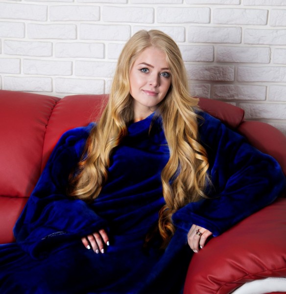 Плед із рукавами HOMELY LUXURY синій Плед із рукавами HOMELY LUXURY синій