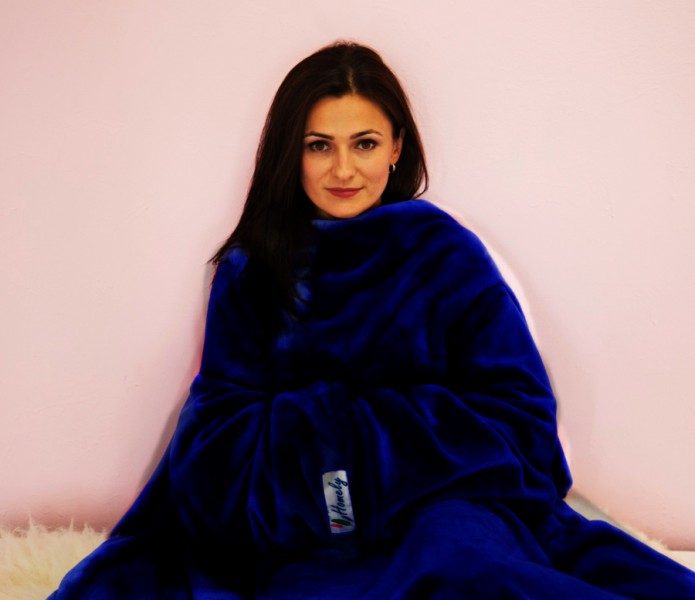 Плед із рукавами HOMELY LUXURY синій Плед із рукавами HOMELY LUXURY синій